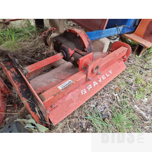 Gravely 5665 12hp Walk Behind Yard Tractor with Two Attachments