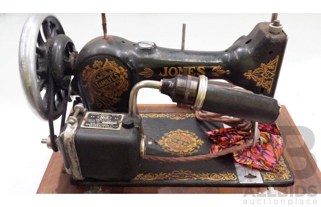 Vintage Jones Electric Sewing Machine - Circa 1950's