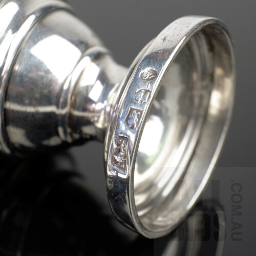 Good George IV Sterling Silver Pepper Pot with 1821 Coronation Hallmark, Sheffield, 56g