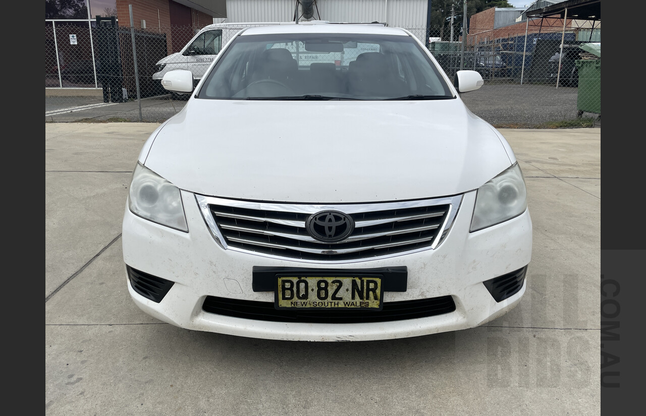 9/2011 Toyota Aurion AT-X GSV40R 09 UPGRADE 4d Sedan White 3.5L