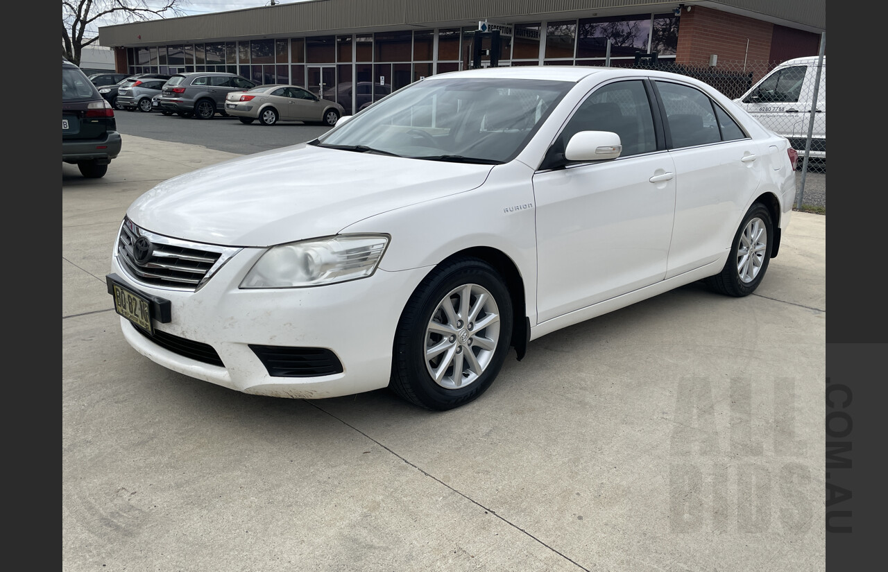 9/2011 Toyota Aurion AT-X GSV40R 09 UPGRADE 4d Sedan White 3.5L