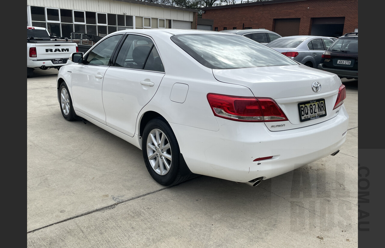 9/2011 Toyota Aurion AT-X GSV40R 09 UPGRADE 4d Sedan White 3.5L