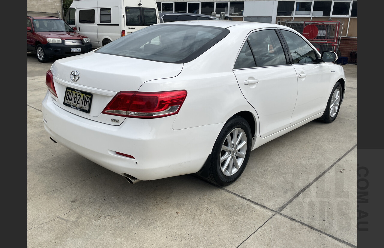 9/2011 Toyota Aurion AT-X GSV40R 09 UPGRADE 4d Sedan White 3.5L