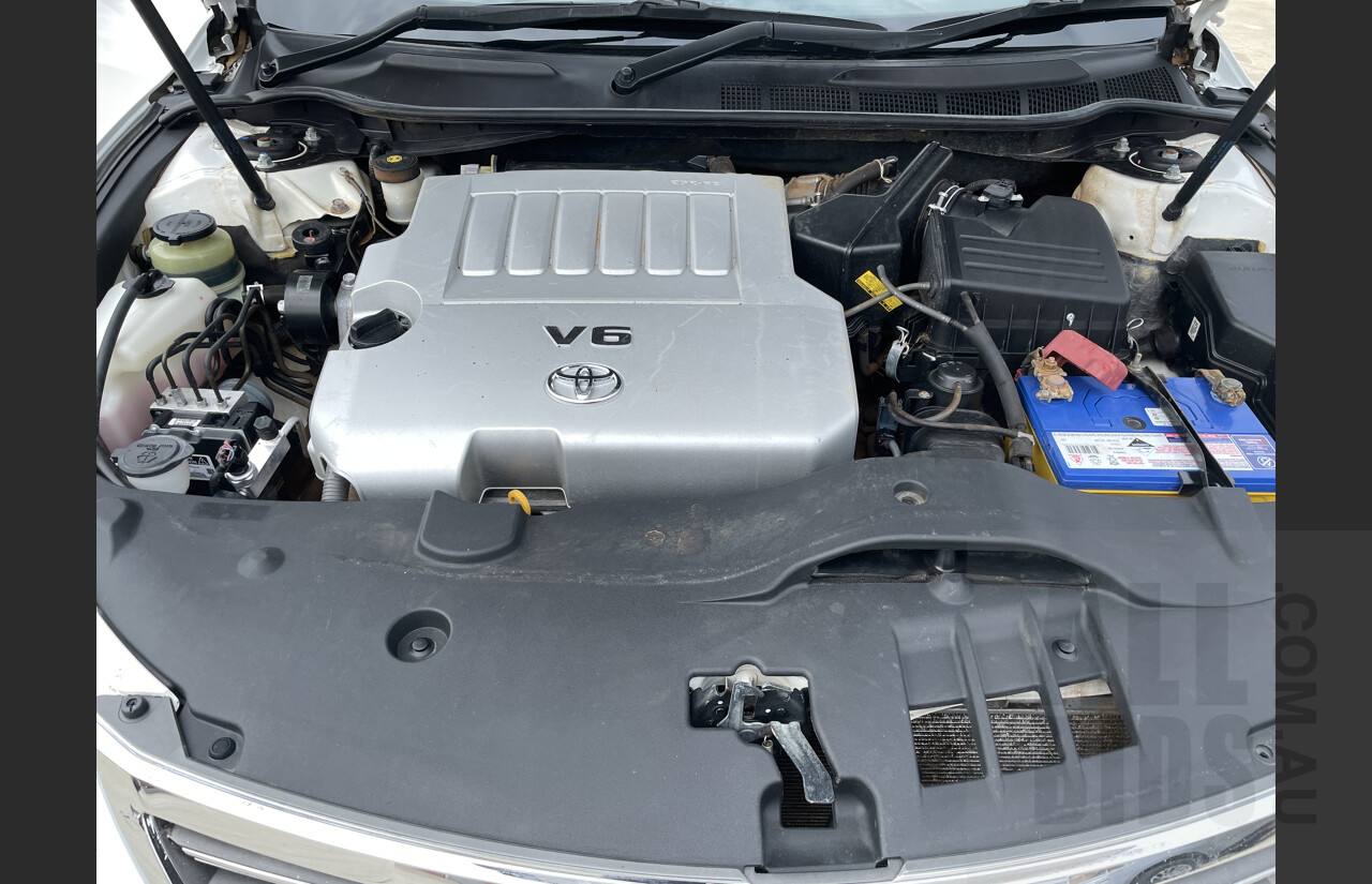 9/2011 Toyota Aurion AT-X GSV40R 09 UPGRADE 4d Sedan White 3.5L