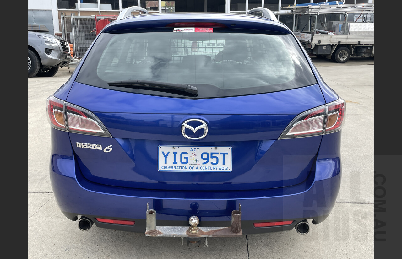 7/2009 Mazda Mazda6 Diesel GH MY09 4d Wagon Blue 2.2L
