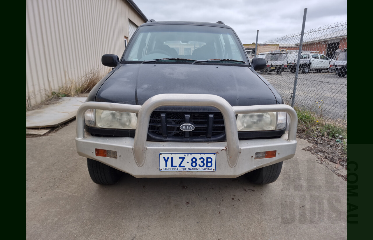 07/2001 Kia Sportage (4x4) MY01 4d Wagon Black 2.0L - Project