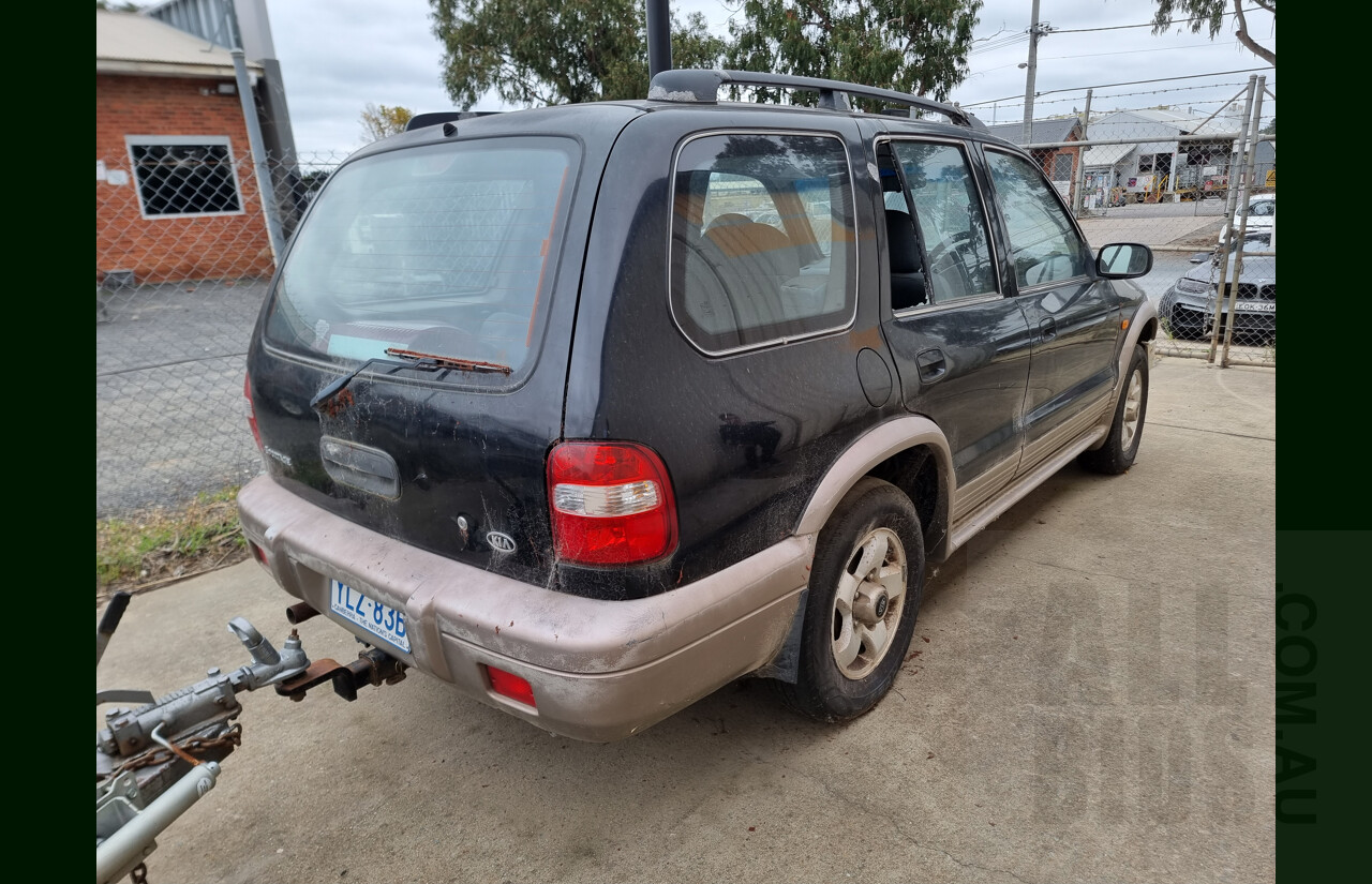 07/2001 Kia Sportage (4x4) MY01 4d Wagon Black 2.0L - Project