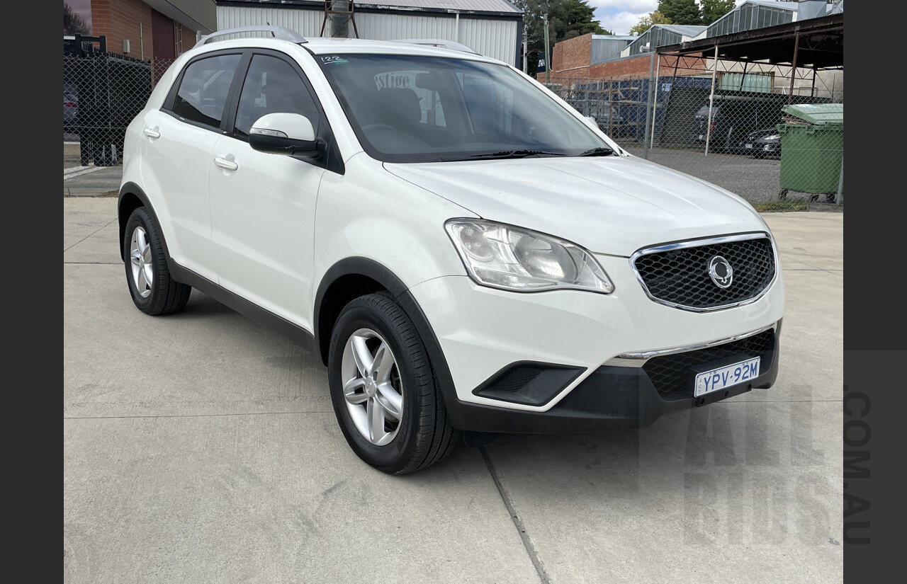 3/2012 Ssangyong Korando S C200 4d Wagon White 2.0L
