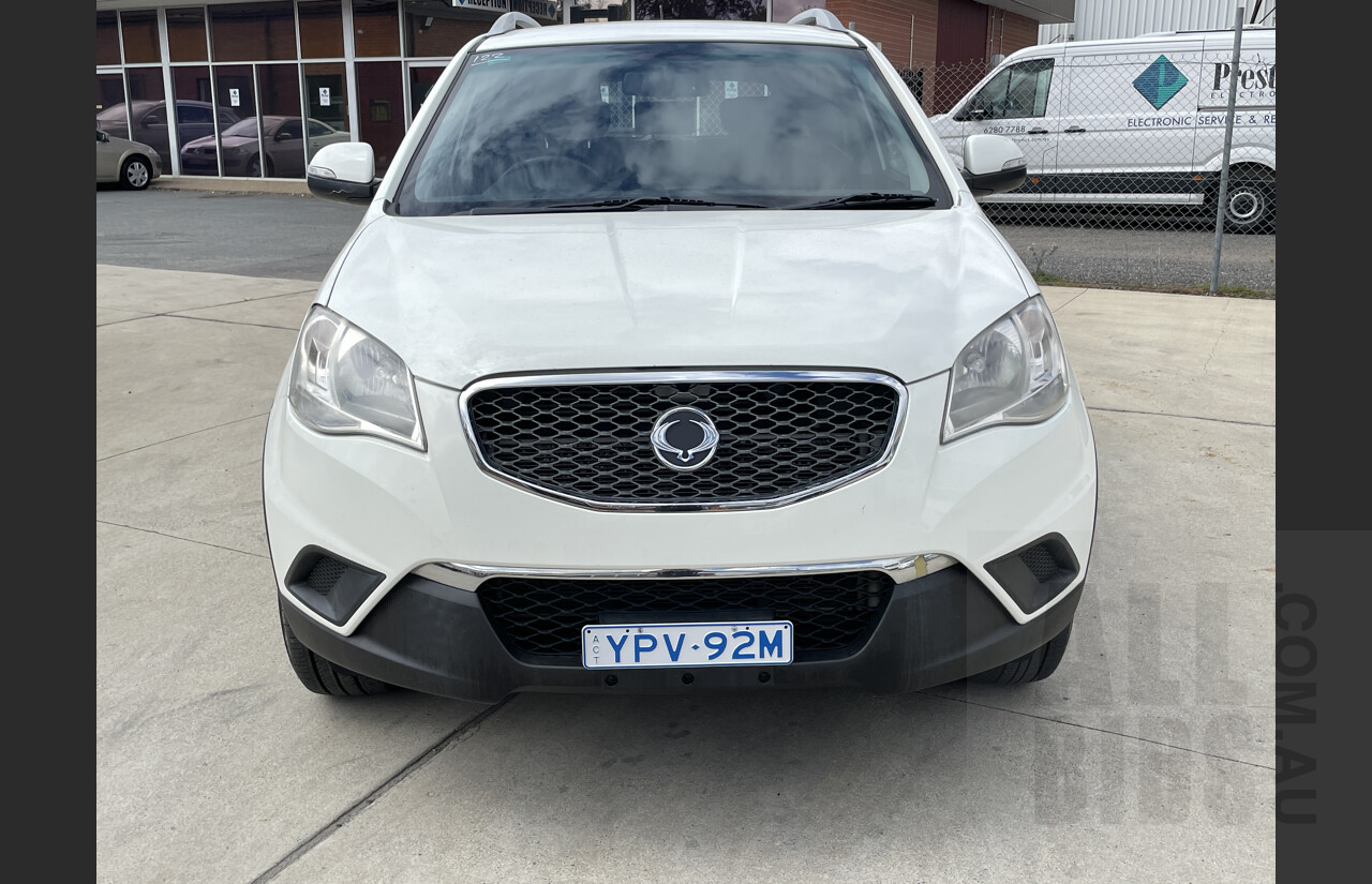 3/2012 Ssangyong Korando S C200 4d Wagon White 2.0L