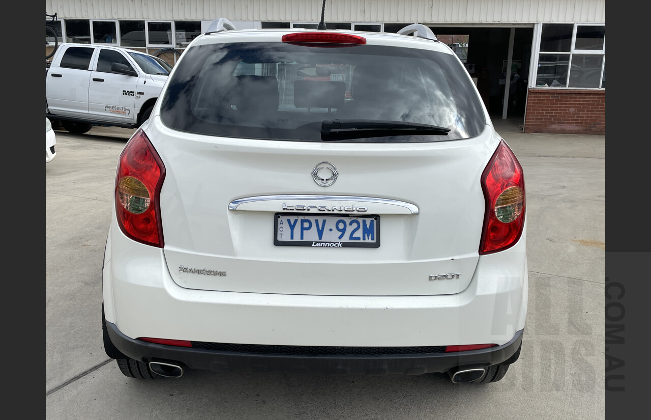 3/2012 Ssangyong Korando S C200 4d Wagon White 2.0L
