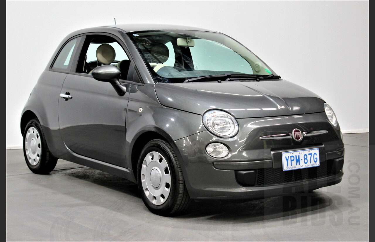 9/2014 Fiat 500 POP MY14 3d Hatchback Grey 1.2L