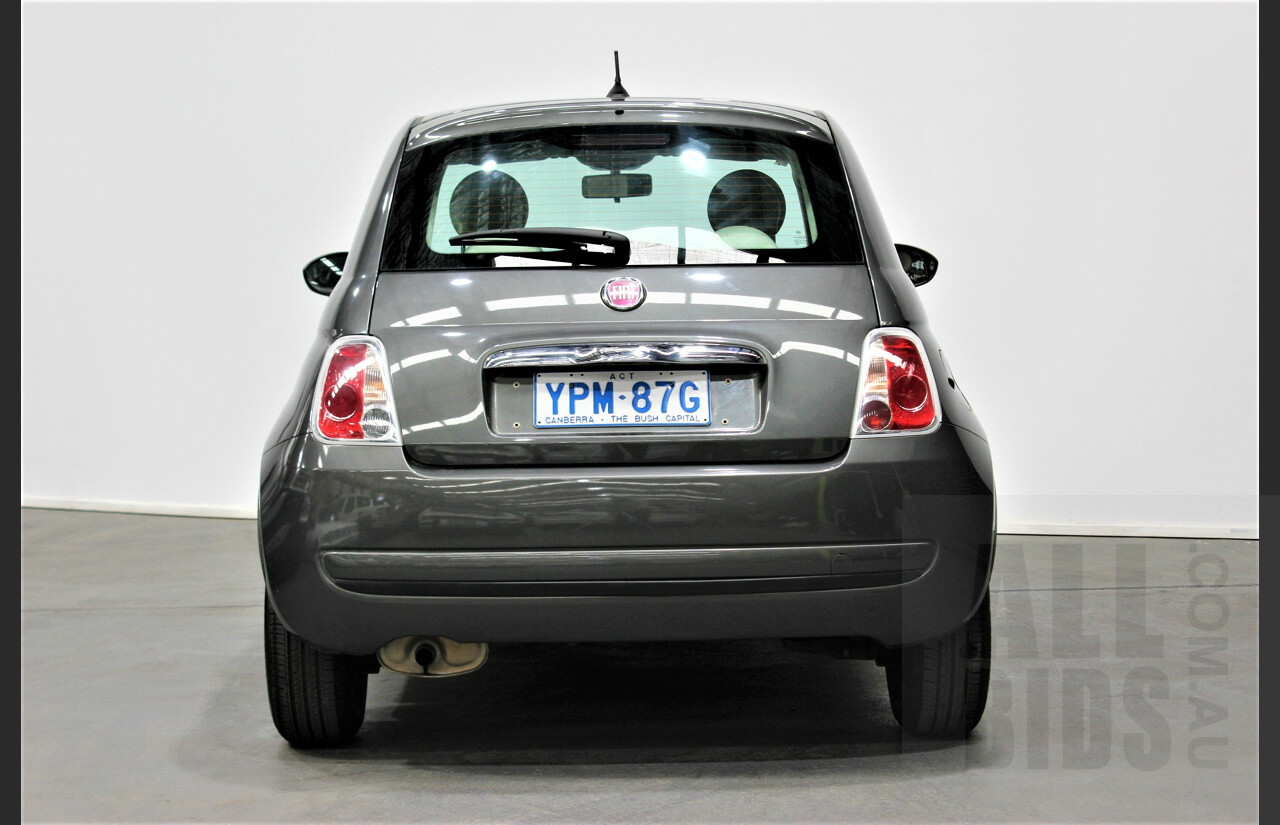 9/2014 Fiat 500 POP MY14 3d Hatchback Grey 1.2L
