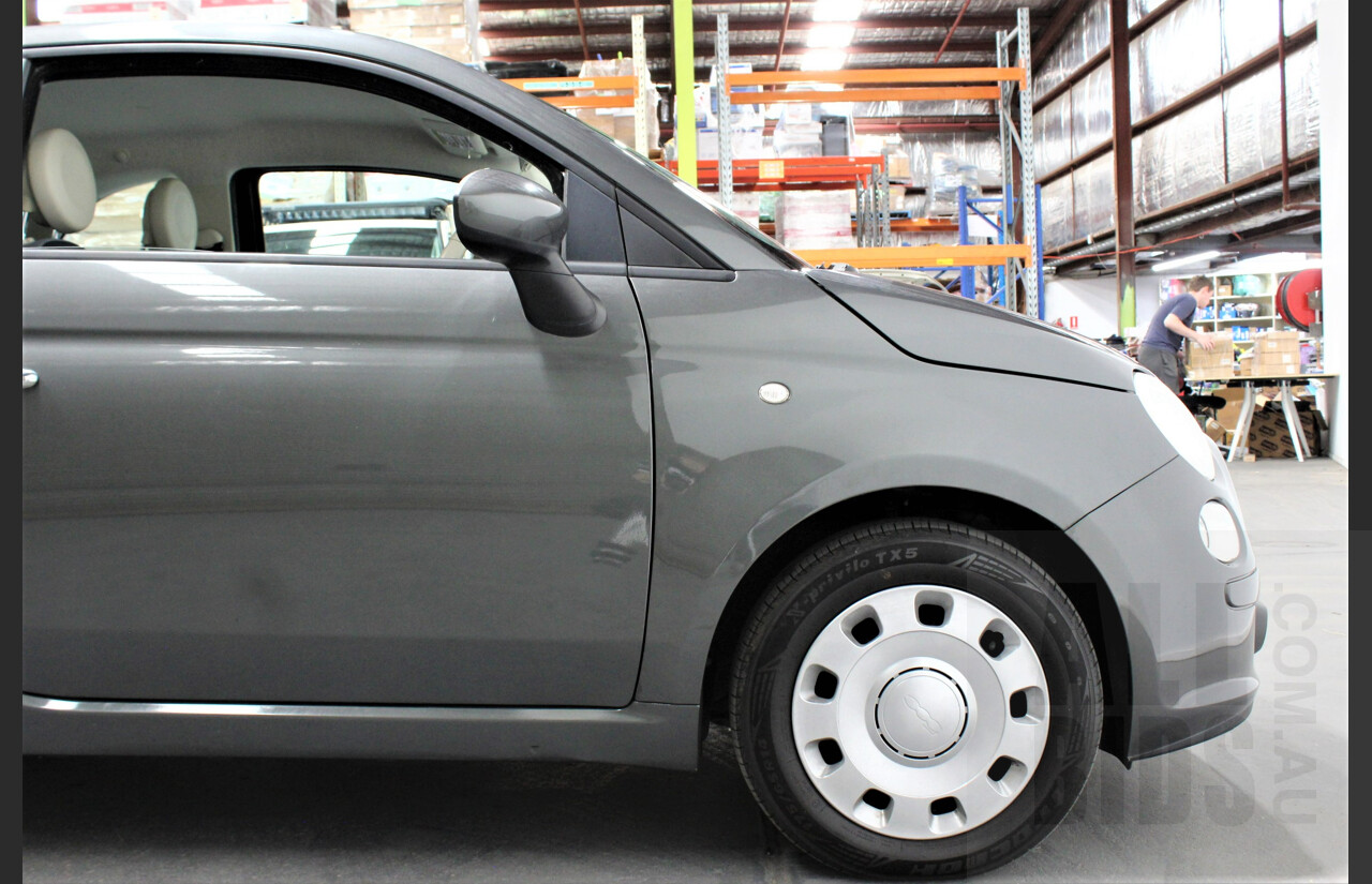 9/2014 Fiat 500 POP MY14 3d Hatchback Grey 1.2L