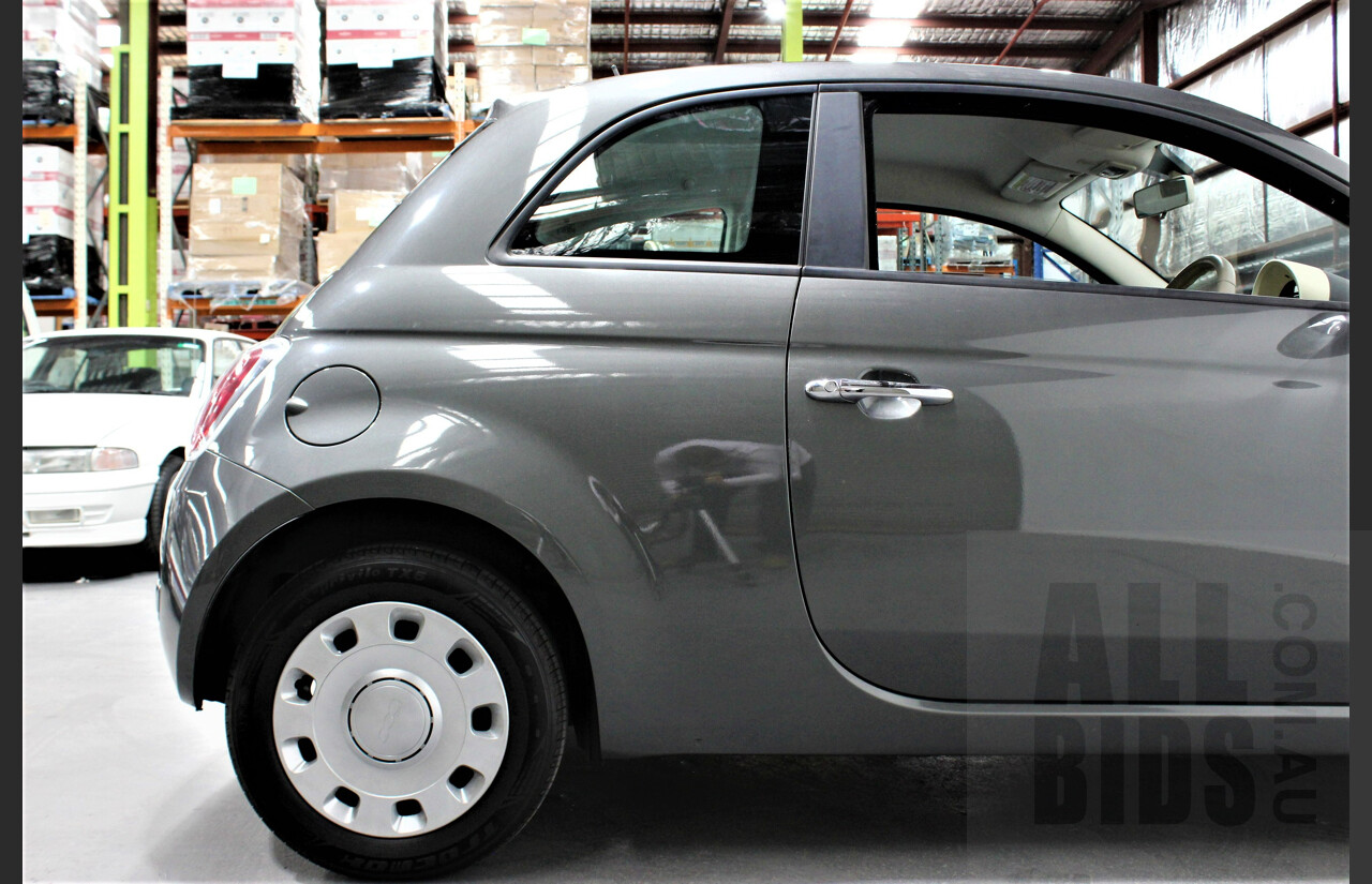 9/2014 Fiat 500 POP MY14 3d Hatchback Grey 1.2L