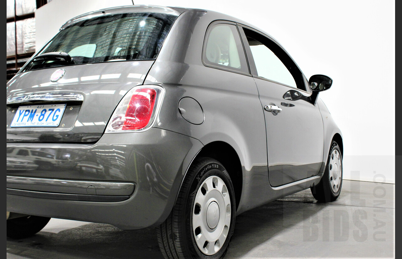 9/2014 Fiat 500 POP MY14 3d Hatchback Grey 1.2L