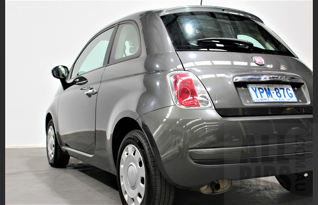 9/2014 Fiat 500 POP MY14 3d Hatchback Grey 1.2L