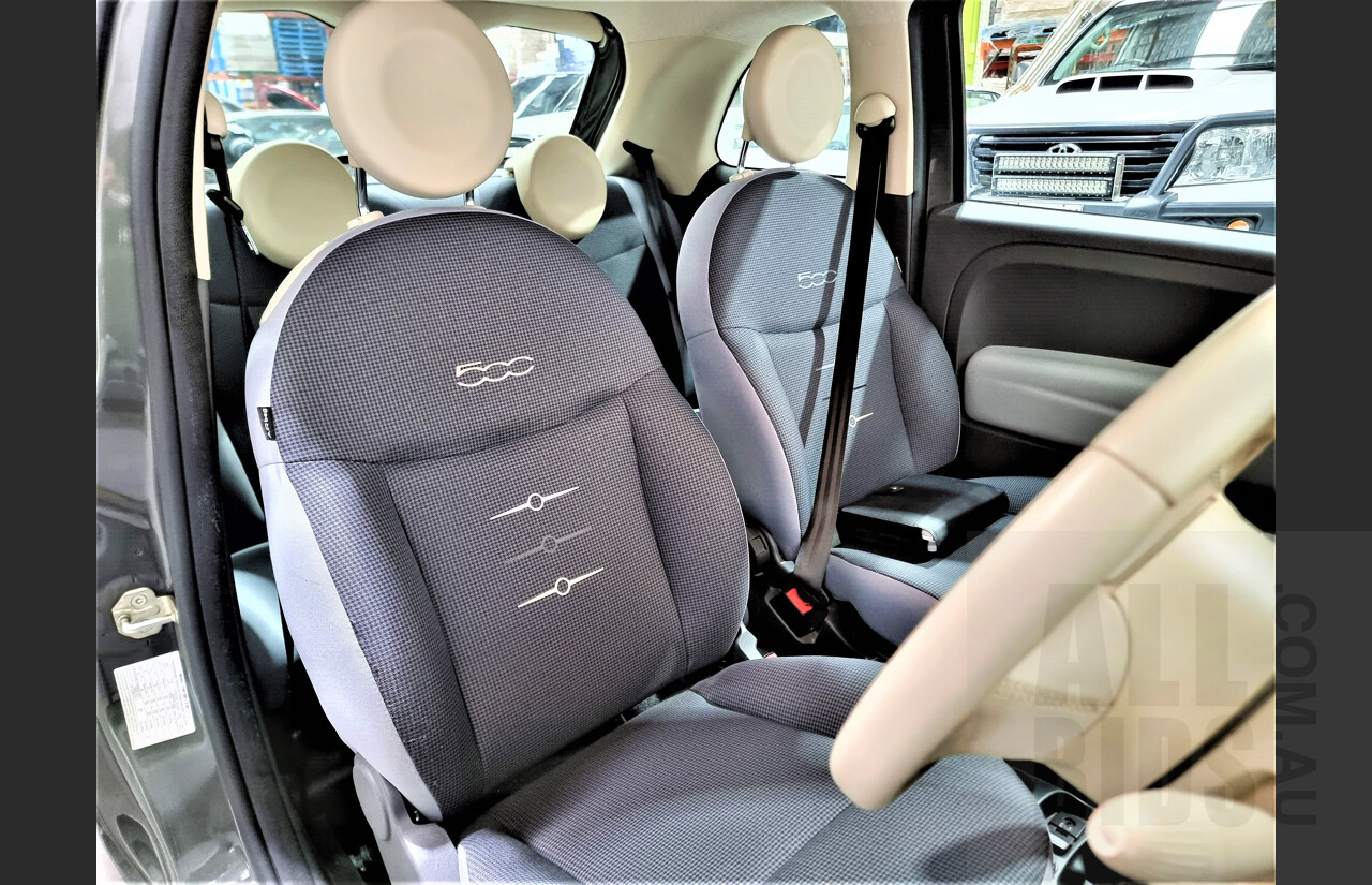 9/2014 Fiat 500 POP MY14 3d Hatchback Grey 1.2L