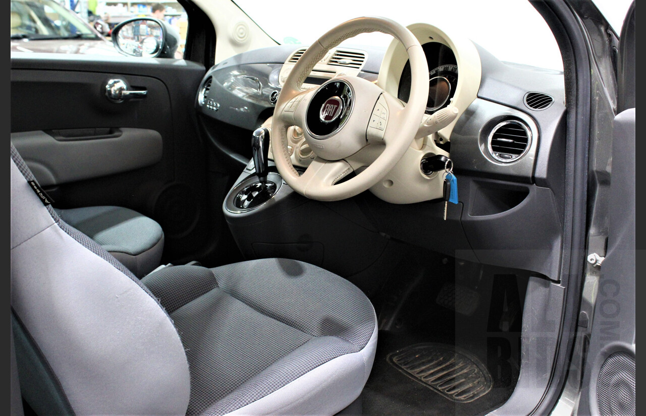 9/2014 Fiat 500 POP MY14 3d Hatchback Grey 1.2L