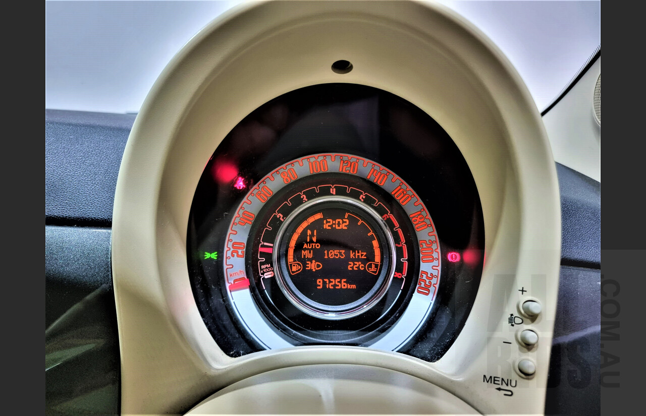 9/2014 Fiat 500 POP MY14 3d Hatchback Grey 1.2L