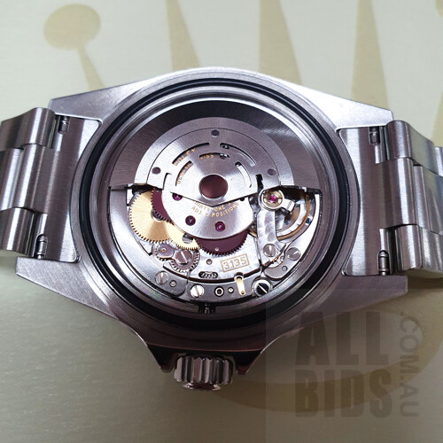 Good Genuine Rolex Gents Oyster Perpetual Submariner 16610LV With Black Dial and Iconic 'Kermit' Green Bezel with Original Box, Booklets and Original Paperwork