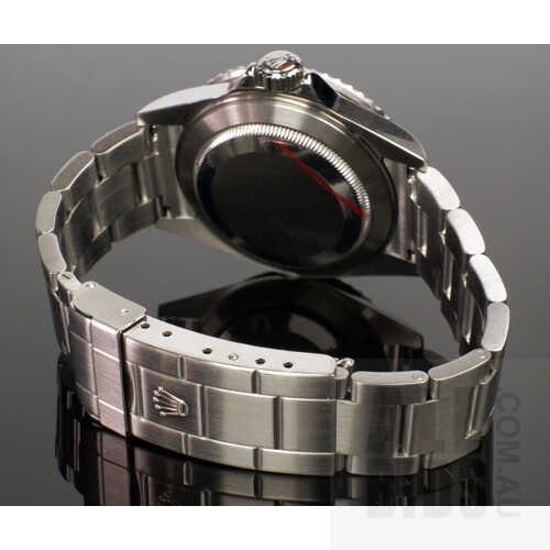 Good Genuine Rolex Gents Oyster Perpetual Submariner 16610LV With Black Dial and Iconic 'Kermit' Green Bezel with Original Box, Booklets and Original Paperwork