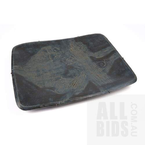 Hiroe Swen (1934-) Glazed Ceramic Dish