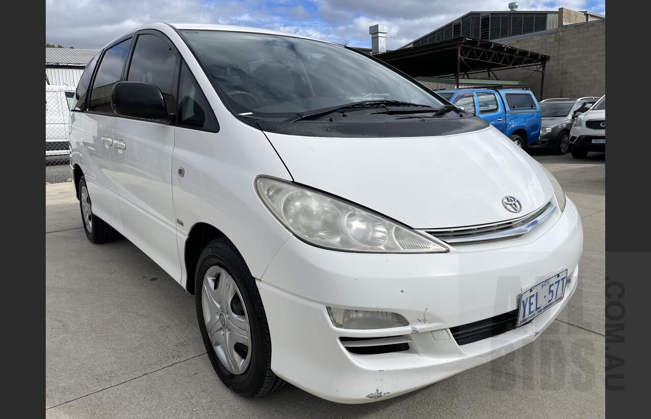 6/2004 Toyota Tarago GLi ACR30R 4d Wagon White 2.4L