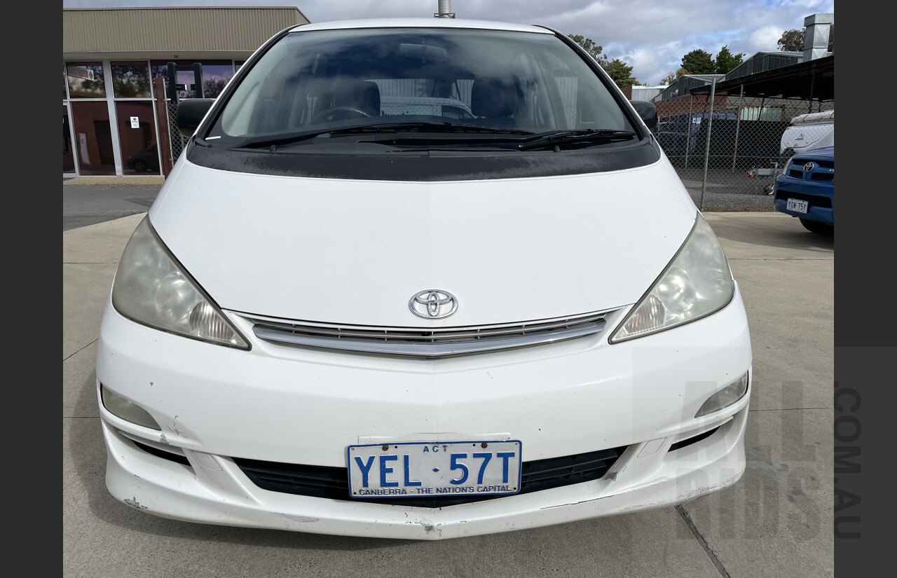 6/2004 Toyota Tarago GLi ACR30R 4d Wagon White 2.4L