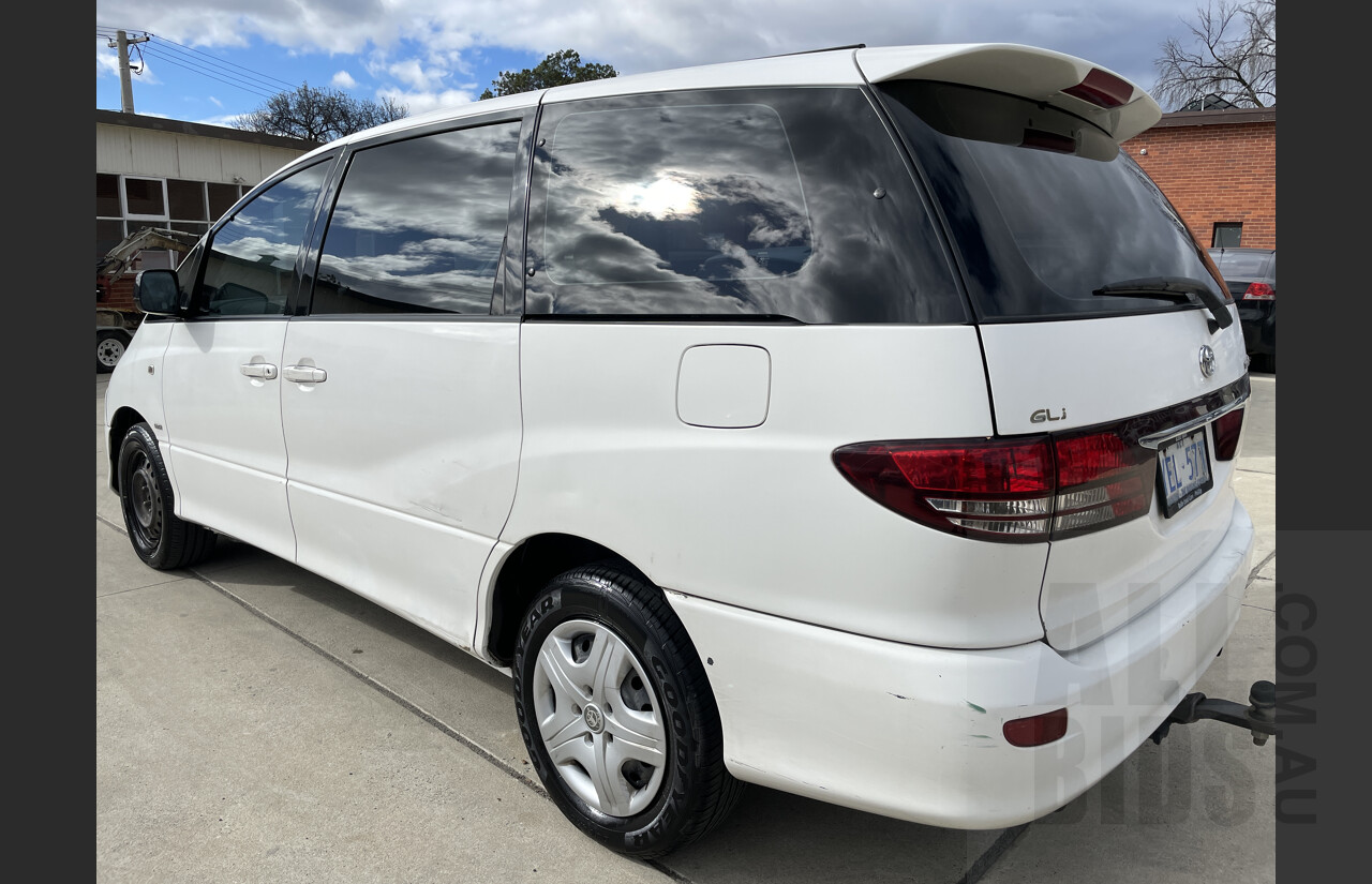 6/2004 Toyota Tarago GLi ACR30R 4d Wagon White 2.4L