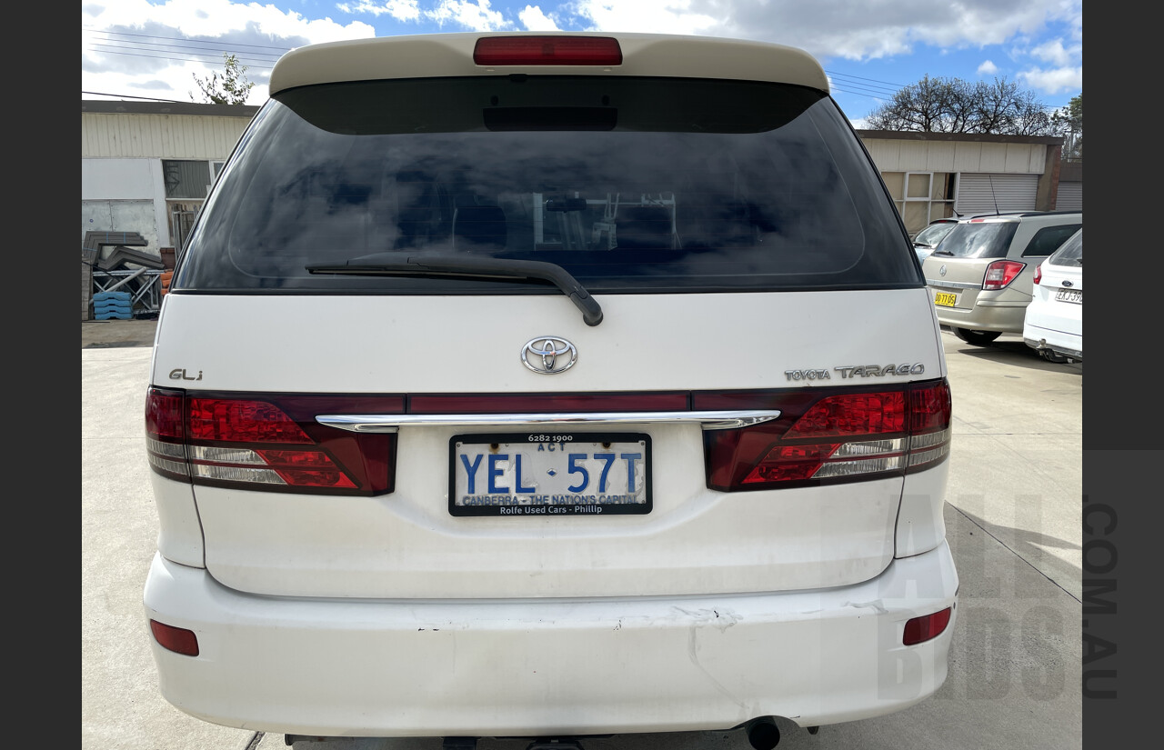 6/2004 Toyota Tarago GLi ACR30R 4d Wagon White 2.4L