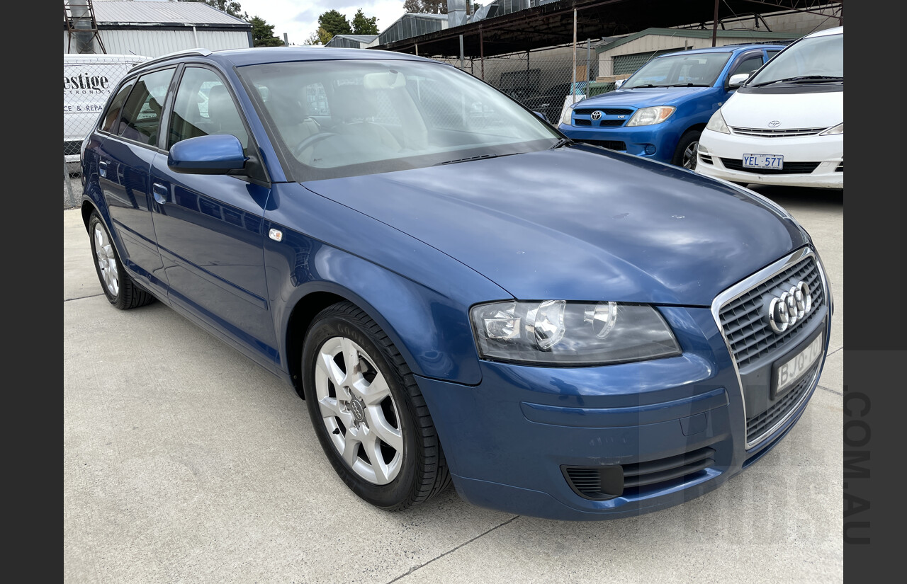 5/2008 Audi A3 Sportback 1.9 TDi 8P 5d Hatchback Blue 1.9L