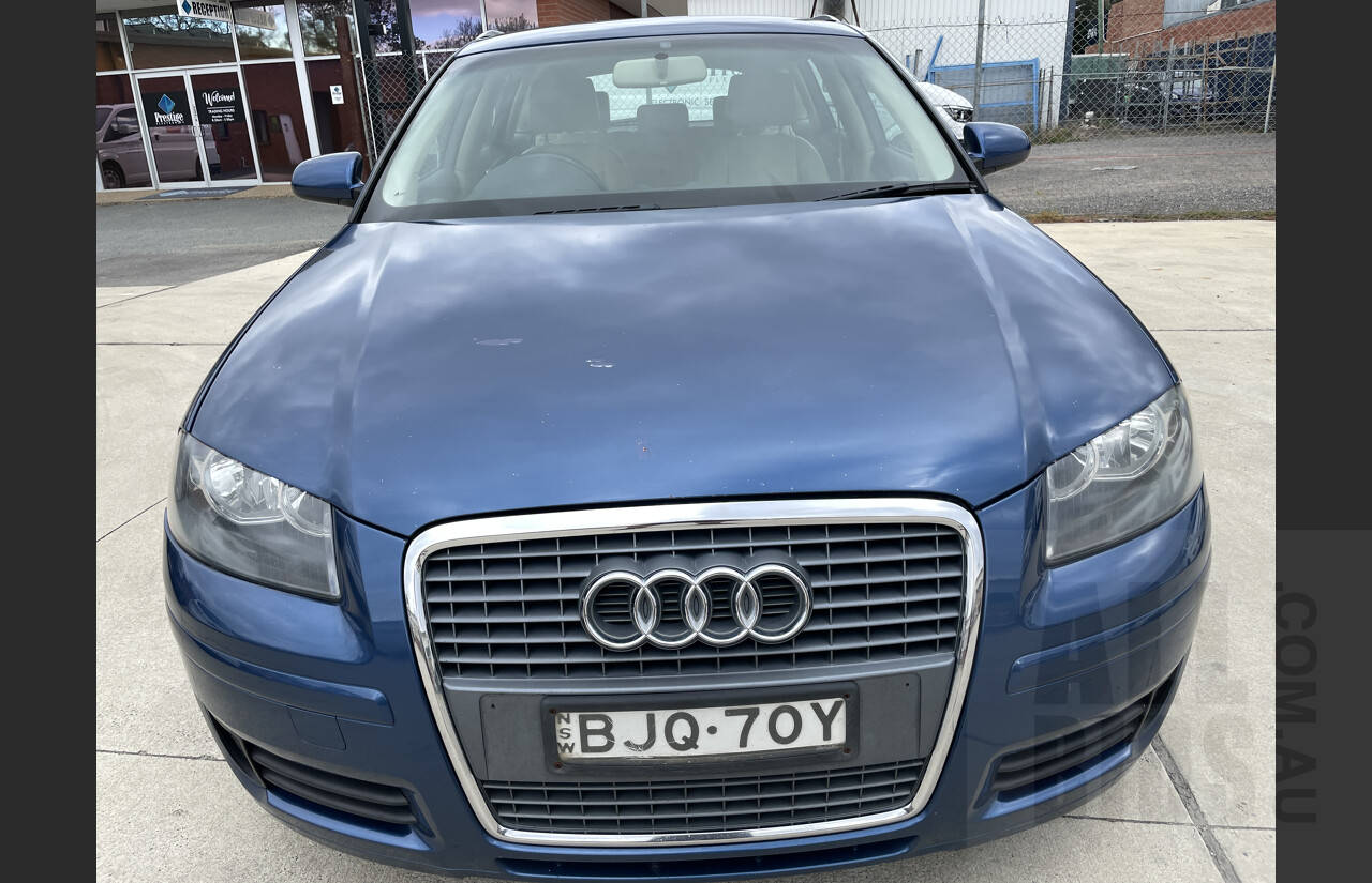 5/2008 Audi A3 Sportback 1.9 TDi 8P 5d Hatchback Blue 1.9L