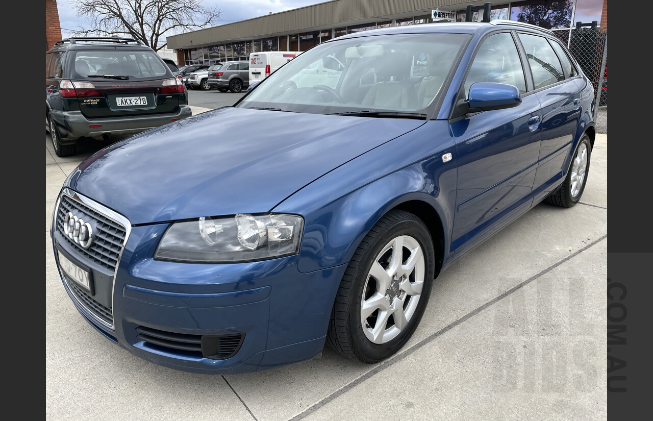 5/2008 Audi A3 Sportback 1.9 TDi 8P 5d Hatchback Blue 1.9L