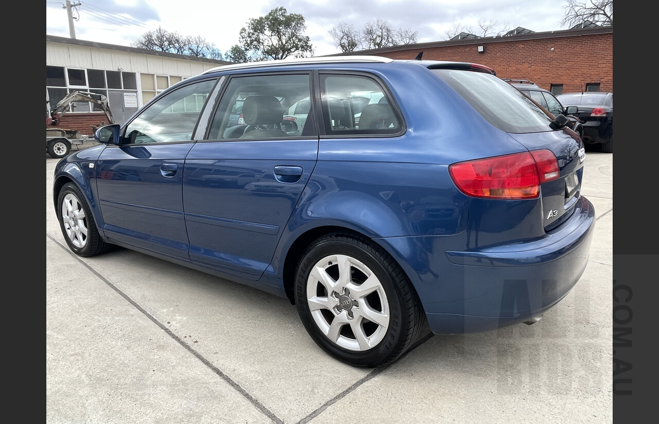 5/2008 Audi A3 Sportback 1.9 TDi 8P 5d Hatchback Blue 1.9L