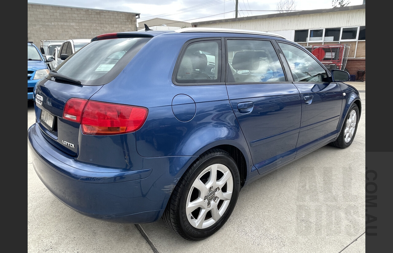5/2008 Audi A3 Sportback 1.9 TDi 8P 5d Hatchback Blue 1.9L