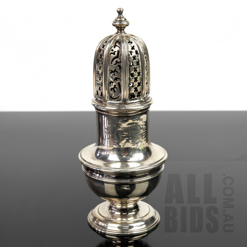 Antique Sterling Silver Sugar Castor, 238g