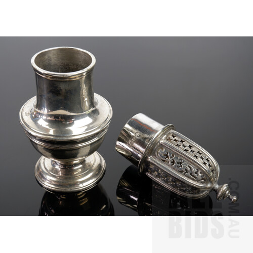 Antique Sterling Silver Sugar Castor, 238g