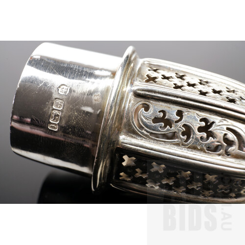 Antique Sterling Silver Sugar Castor, 238g