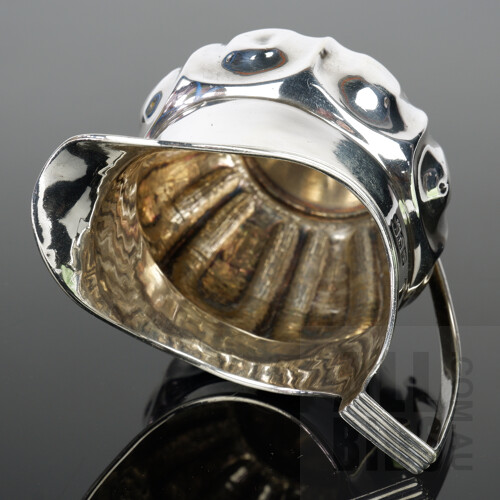 Good Edwardian Sterling Silver Creamer Jug, London, 1904, 105g
