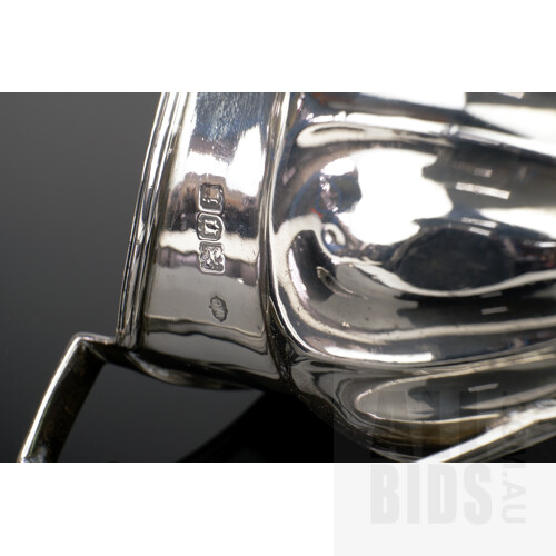 Good Edwardian Sterling Silver Creamer Jug, London, 1904, 105g