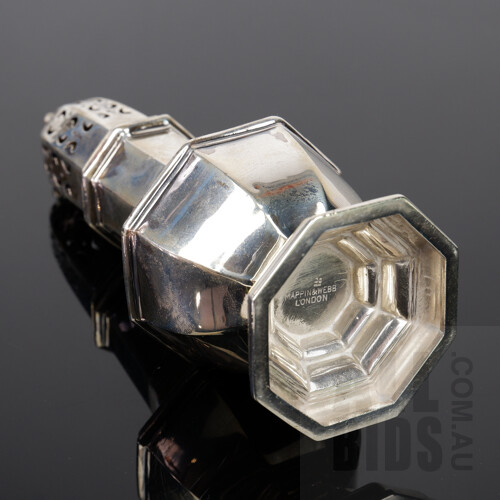 Sterling Silver Sugar Castor, London, Mappin and Webb, 1906, 119g