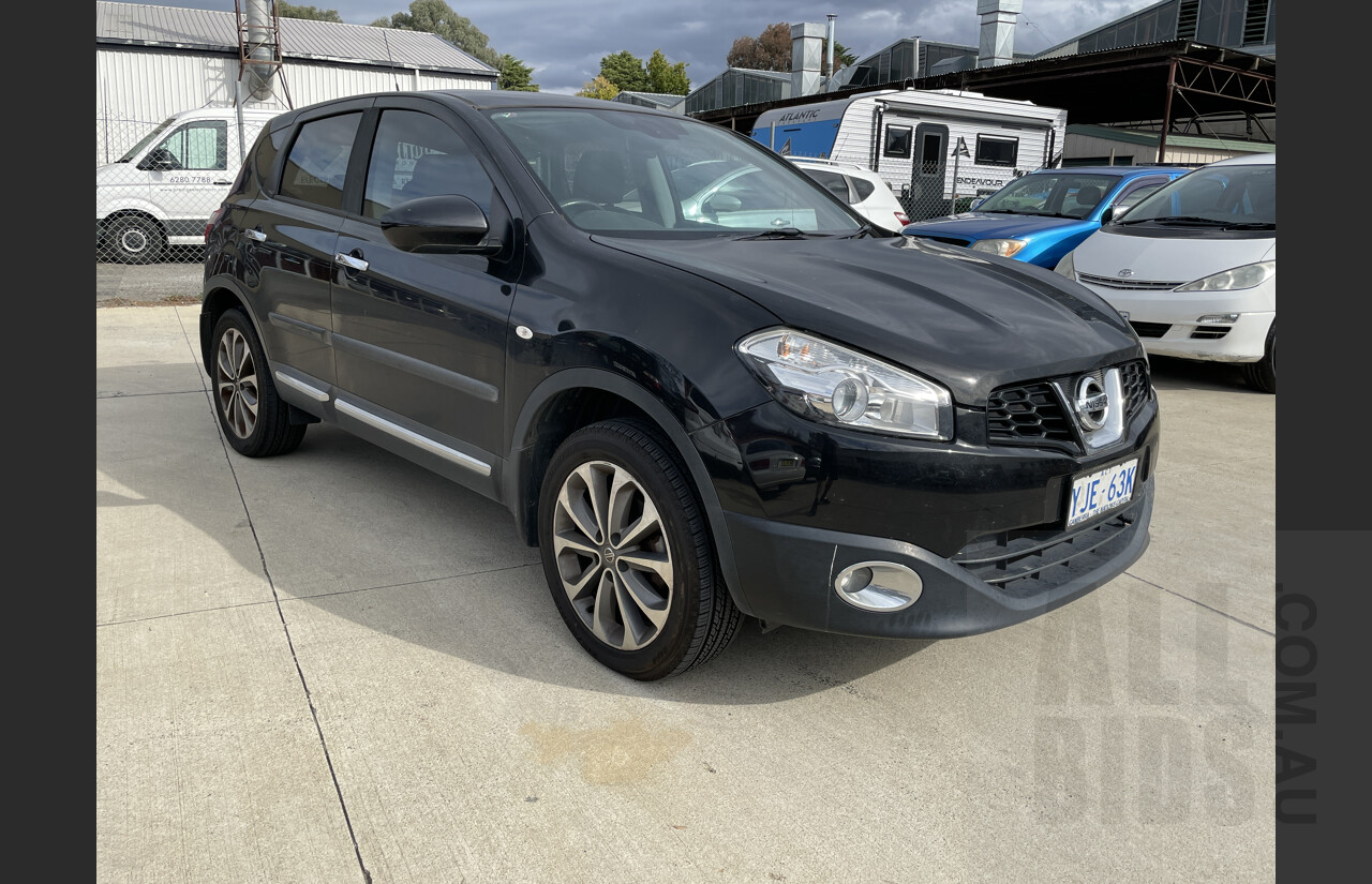 11/2012 Nissan Dualis Ti (4x2) J10 SERIES II 4d Wagon Black 2.0L