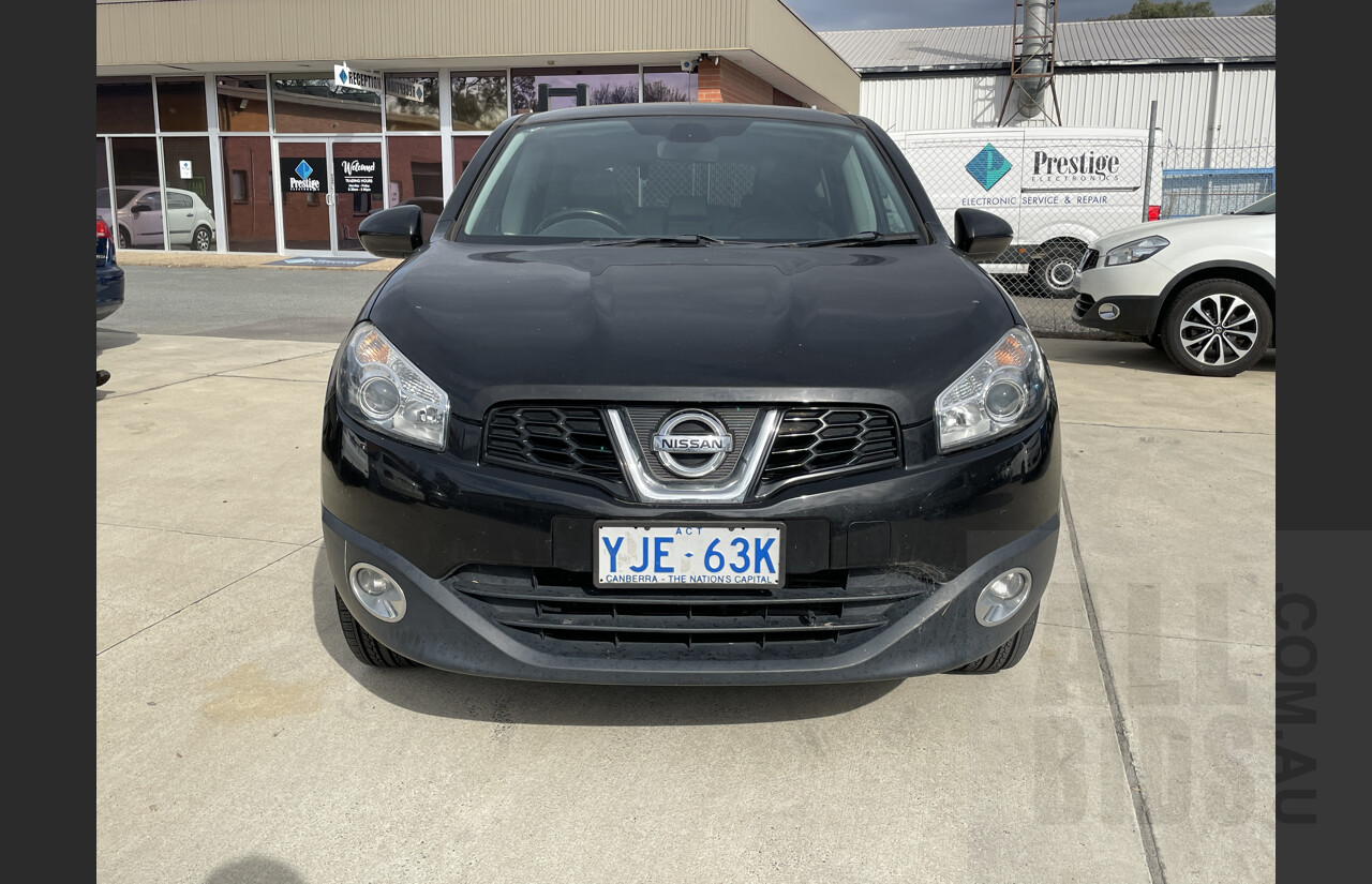 11/2012 Nissan Dualis Ti (4x2) J10 SERIES II 4d Wagon Black 2.0L