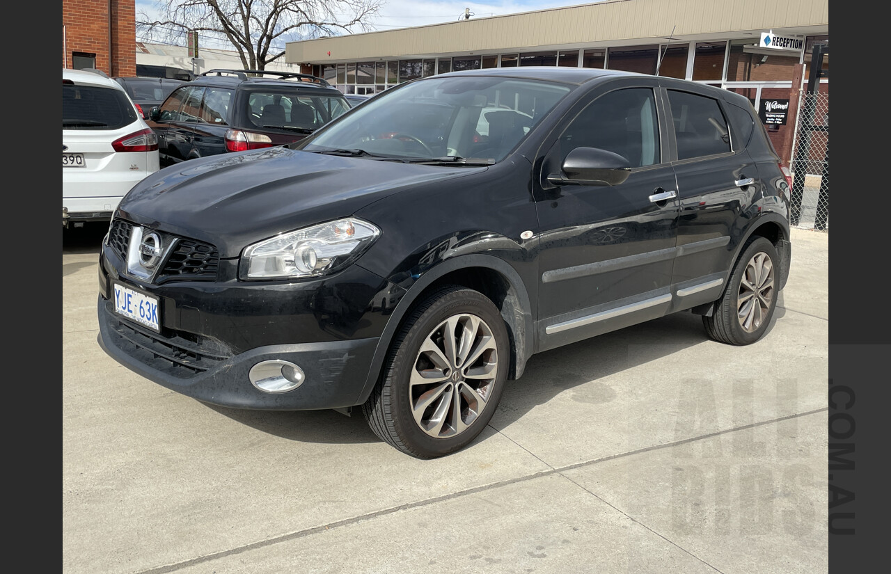 11/2012 Nissan Dualis Ti (4x2) J10 SERIES II 4d Wagon Black 2.0L