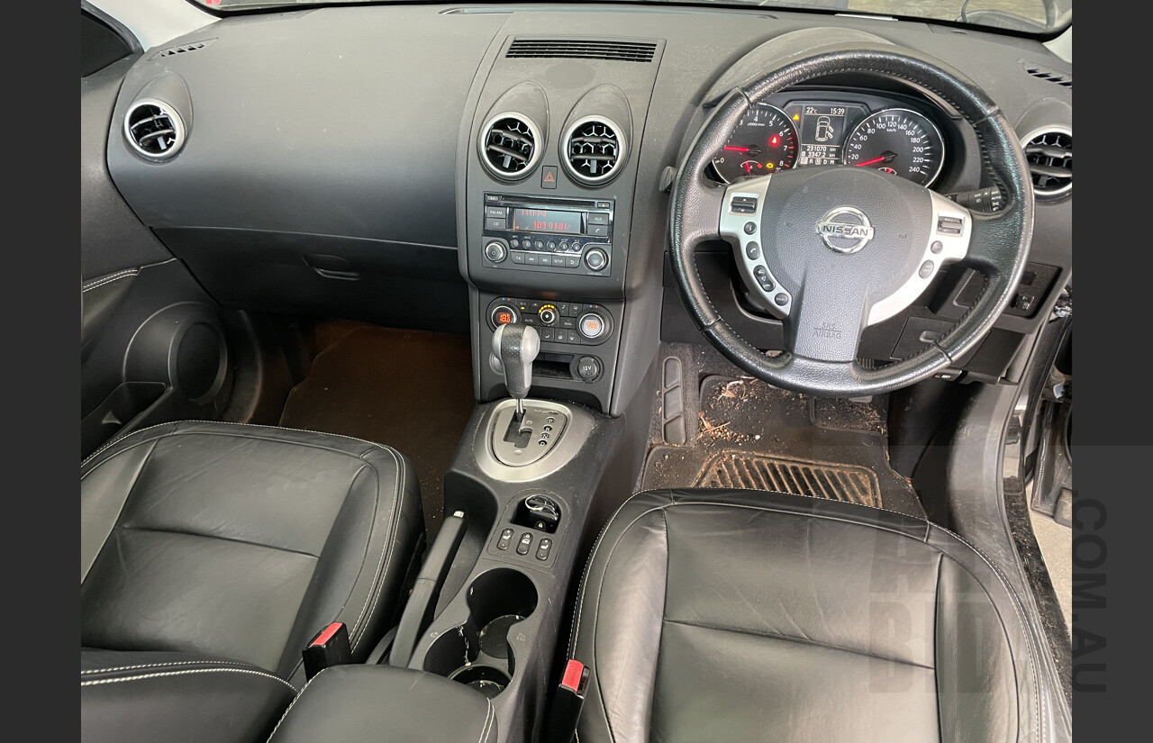 11/2012 Nissan Dualis Ti (4x2) J10 SERIES II 4d Wagon Black 2.0L