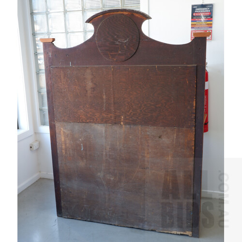 Early 20th Century Oak Dentist Cabinet with Custom Tool Drawers, Beveled Glass Mirrors and Metal Lined Drawer