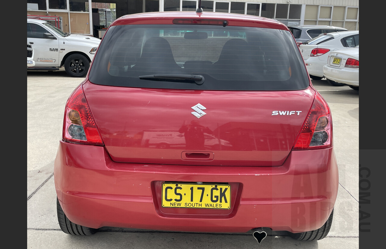 7/2009 Suzuki Swift  EZ  5d Hatchback Red 1.5L