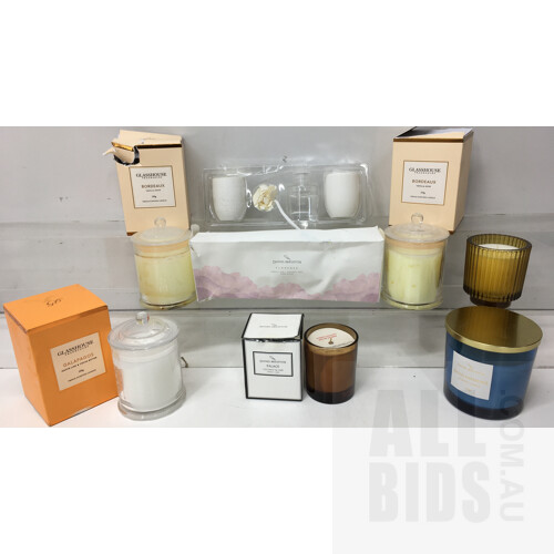 Assorted Candle's And Diffuser Brands Include Daniel Brighton And Glass House - Lot Of Seven