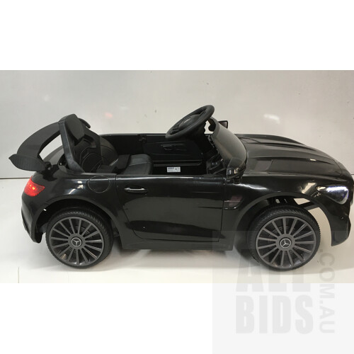 Mercedes Benz AMG GTR 12V Electric Kids' Ride-On Car - Black - ORP $199.00