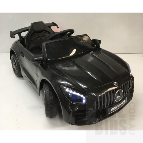 Mercedes Benz AMG GTR 12V Electric Kids' Ride-On Car - Black - ORP $199.00